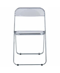 Lawrence Acrylic Folding Chair With Metal Frame