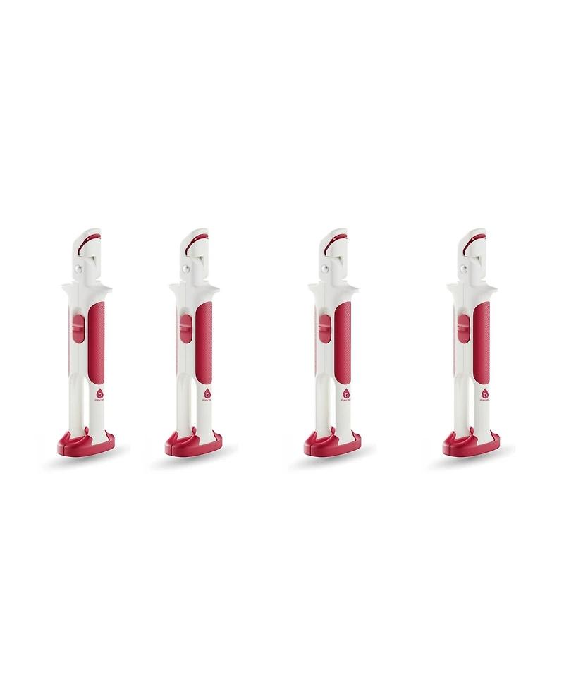 Pursonic Ultimate 4-Pack: Heat-Resistant Kitchen Safety Clips | Dual Silicone Jaws for Non-Slip Grip on Hot Cookware
