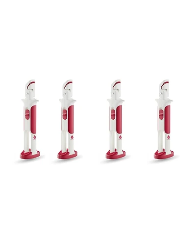 Pursonic Ultimate 4-Pack: Heat-Resistant Kitchen Safety Clips | Dual Silicone Jaws for Non-Slip Grip on Hot Cookware