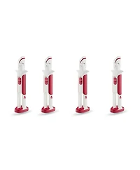 Pursonic Ultimate 4-Pack: Heat-Resistant Kitchen Safety Clips | Dual Silicone Jaws for Non-Slip Grip on Hot Cookware