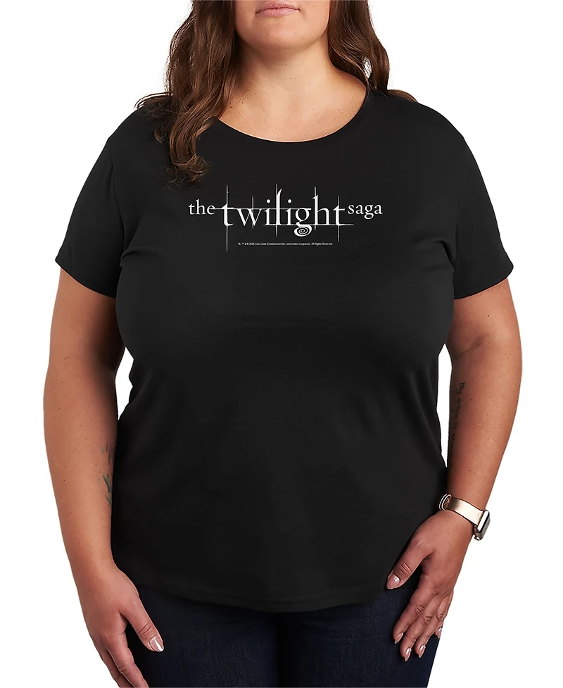 Hybrid Apparel Plus Twilight Saga Logo Graphic T-Shirt