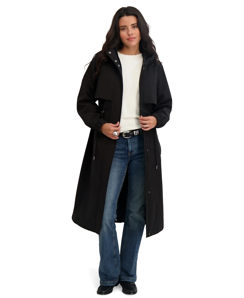 Tahari Womens Maxi Anorak Coat