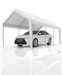 gaomon 10x20 Ft Waterproof and Uv-Resistant carport Replacement Canopy Cover -220G Pe Fabric - (Cover Only