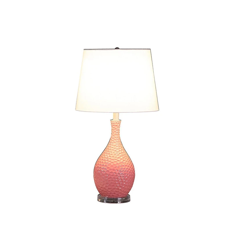 Sofucor 28" Telli Pebble Mid-Century Resin Table Lamp