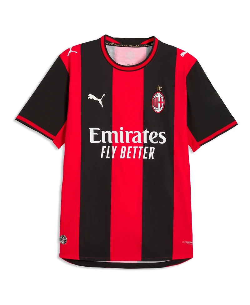 Puma Men's Luka Modric Black/Red Ac Milan 2026/27 Home On-Field Authentic Jersey