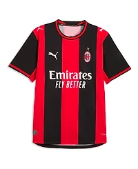 Puma Men's Luka Modric Black/Red Ac Milan 2026/27 Home On-Field Authentic Jersey
