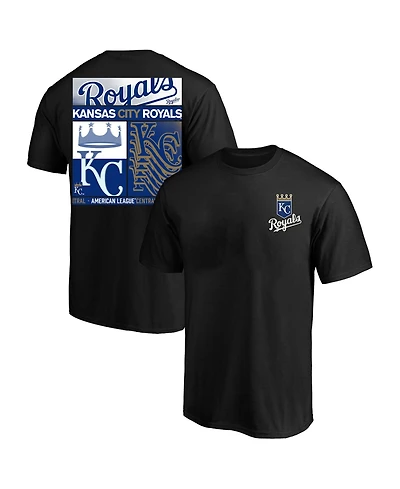 Fanatics Men's Profile Black Kansas City Royals Big Tall Two-Sided Graphic T-Shirt