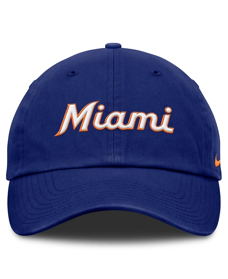 Nike Men's Deep Royal Miami Marlins Club Adjustable Hat