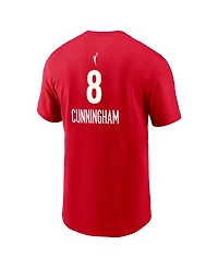 Nike Men's Sophie Cunningham Red Indiana Fever Name & Number Rebel Edition T-Shirt