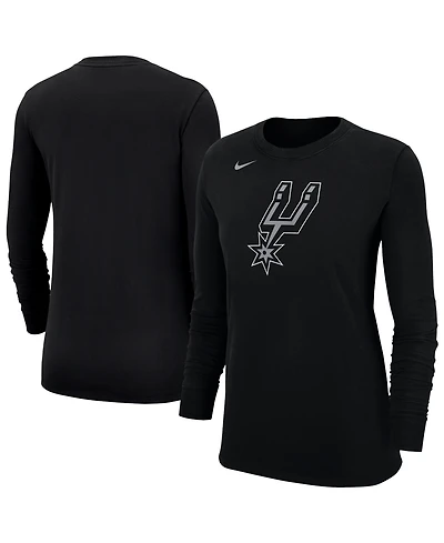 Nike Women's Black San Antonio Spurs Logo Core Long Sleeve T-Shirt