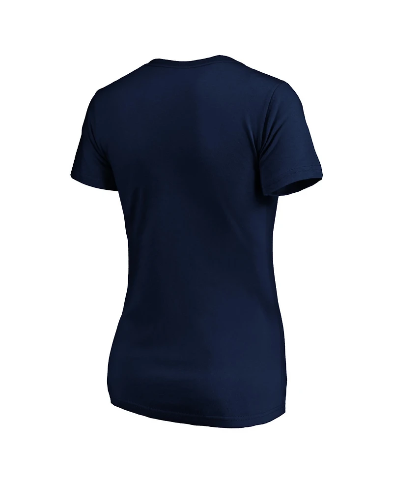 Logo Athletic Women's Navy Seattle Mariners V-Neck T-Shirt