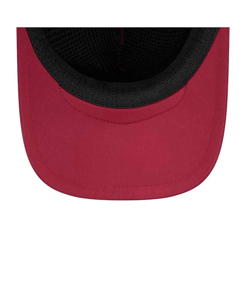 New Era Men's Dark Red Arizona Diamondbacks 2026 Batting Practice Apex 9FORTY Adjustable Trucker Hat