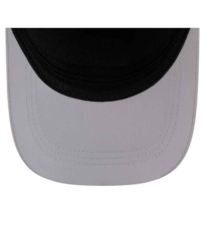 New Era Men's Gray Cleveland Guardians Patch 39THIRTY A-Frame M-Crown Perforated Flex Hat