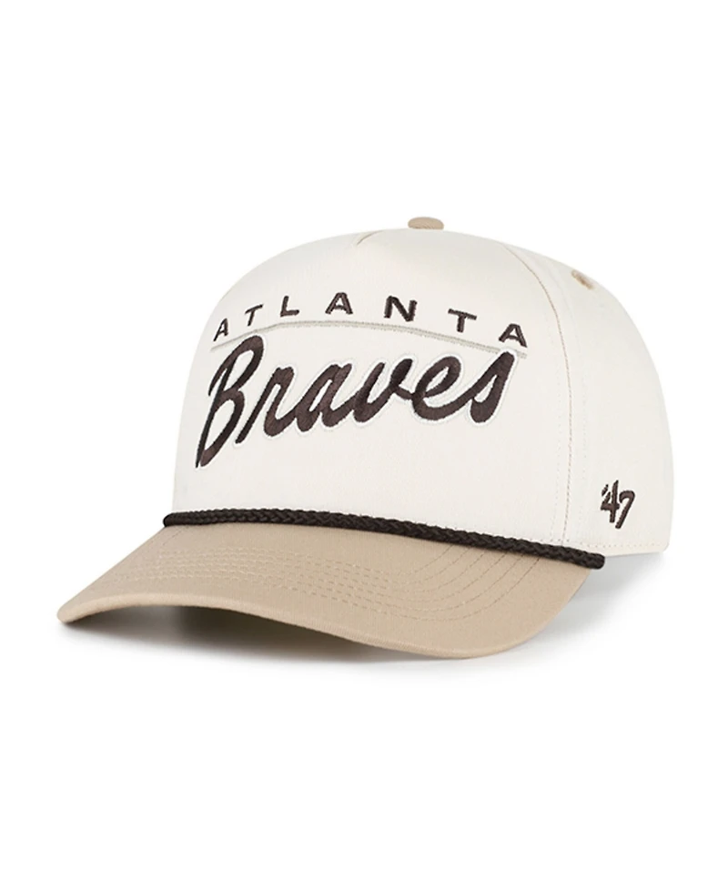 '47 Brand Men's Natural/Tan Atlanta Braves Neutral Terrain Hitch Rope Adjustable Hat