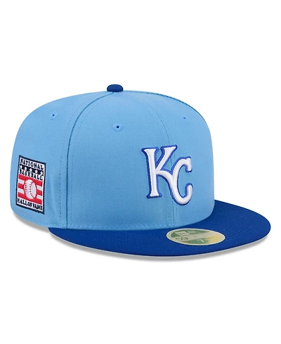 New Era Men's Light Blue/Royal Kansas City Royals 2026 Baseball Hall of Fame 59FIFTY Fitted Hat