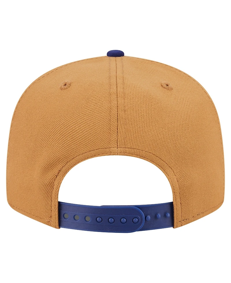 New Era Men's Khaki/Dark Blue Texas Rangers Ice Cream 9FIFTY Snapback Hat