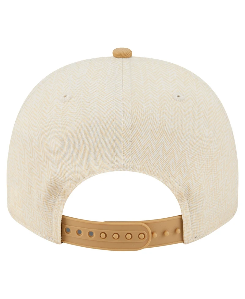 New Era Men's Cream Houston Astros Herringbone 9FIFTY A-Frame Snapback Hat
