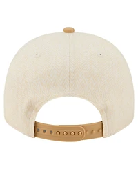 New Era Men's Cream Houston Astros Herringbone 9FIFTY A-Frame Snapback Hat