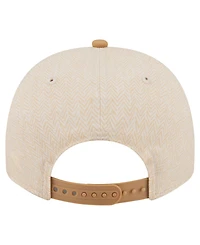 New Era Men's Cream Atlanta Braves Herringbone 9FIFTY A-Frame Snapback Hat