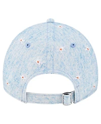 New Era Women's Light Blue Detroit Tigers Daisy All Over 9TWENTY Adjustable Hat