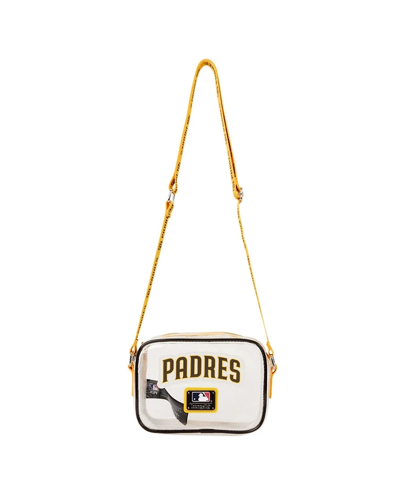 Loungefly San Diego Padres Clear All Over Logo Crossbody Bag