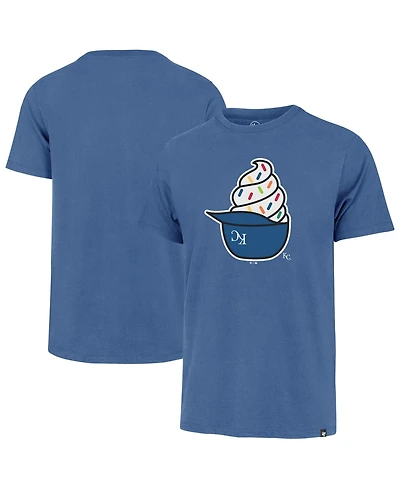 '47 Brand Men's Royal Kansas City Royals Ice Cream Helmet Franklin T-Shirt