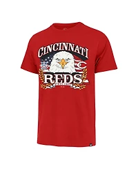 '47 Brand Men's Red Cincinnati Reds Americana Eagle T-Shirt