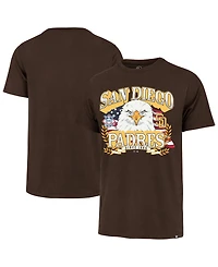 '47 Brand Men's Brown San Diego Padres Americana Eagle T-Shirt