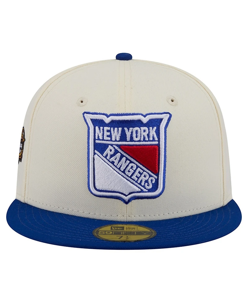 New Era Men's Cream York Rangers America's 250th Two-Tone 59FIFTY Fitted Hat