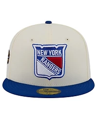 New Era Men's Cream York Rangers America's 250th Two-Tone 59FIFTY Fitted Hat
