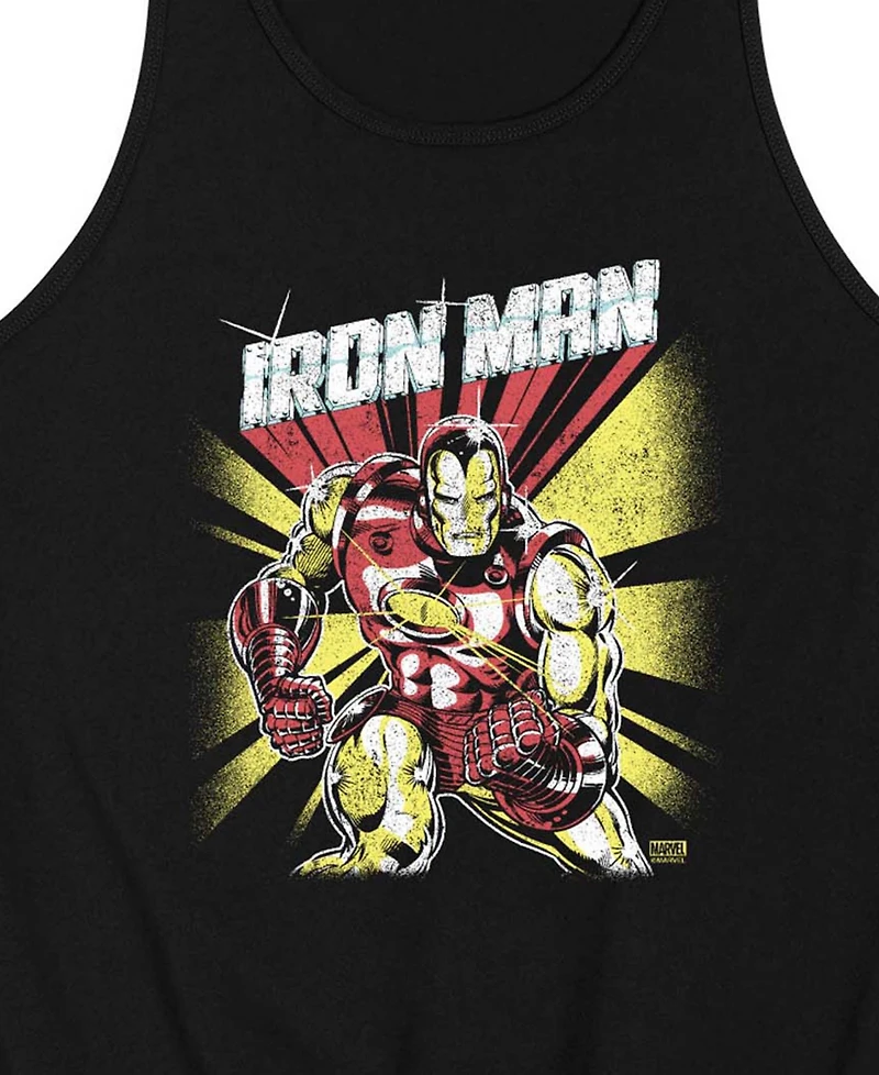 Airwaves Men's Iron Man Retro Graphic Tank Top