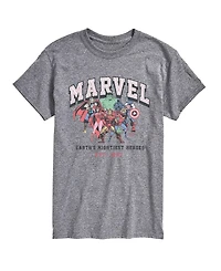 Airwaves Men's Marvel Collegiate Faded Graphic T-Shirt