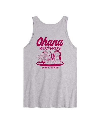 Airwaves Men's Lilo & Stitch Ohana Records Graphic Tank Top