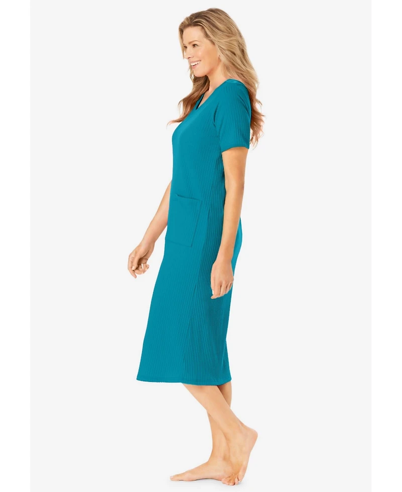 Only Neccessities Plus Ribbed Sleepshirt