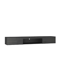 Boyel Living 63 Inches Floating Tv Stand Wall Mounted with 16 Color LEDs Entertainment Center for 55 to 65 Inch TVs