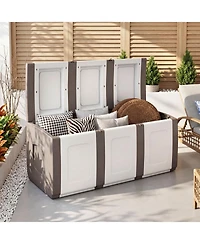Slickblue 80 Gallon Patio Storage Container with Lockable Lid for Packages