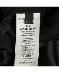Pre-Owned Versace Women's Draped Stretch-Silk Cropped Shirt