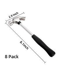 Xdovet Small Claw Hammer Mini Rubber Handle Steel Head Diy
