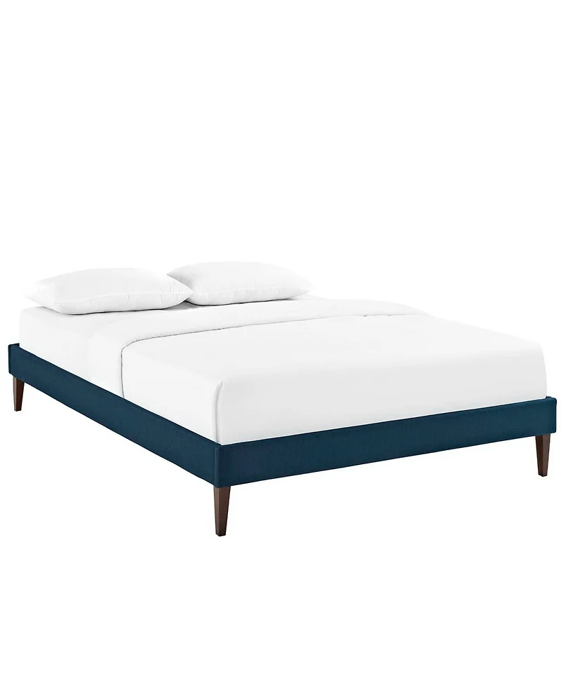 Modway Sharon Fabric Full Bed Frame with Squared Tapered Legs