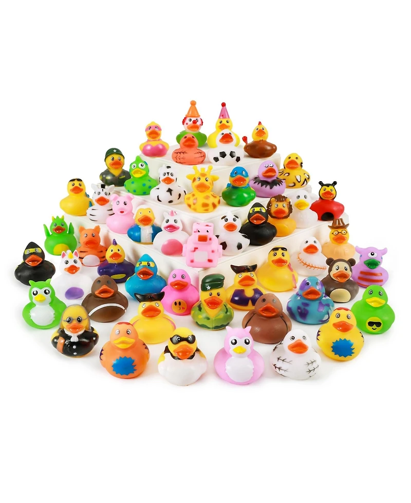 Gnuadz 50 Pack Rubber Duck Bath Toy Party Favors