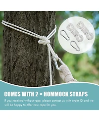 Aofar 2-Person Hammock with Tree Straps Brazilian Portable Camping Bed set