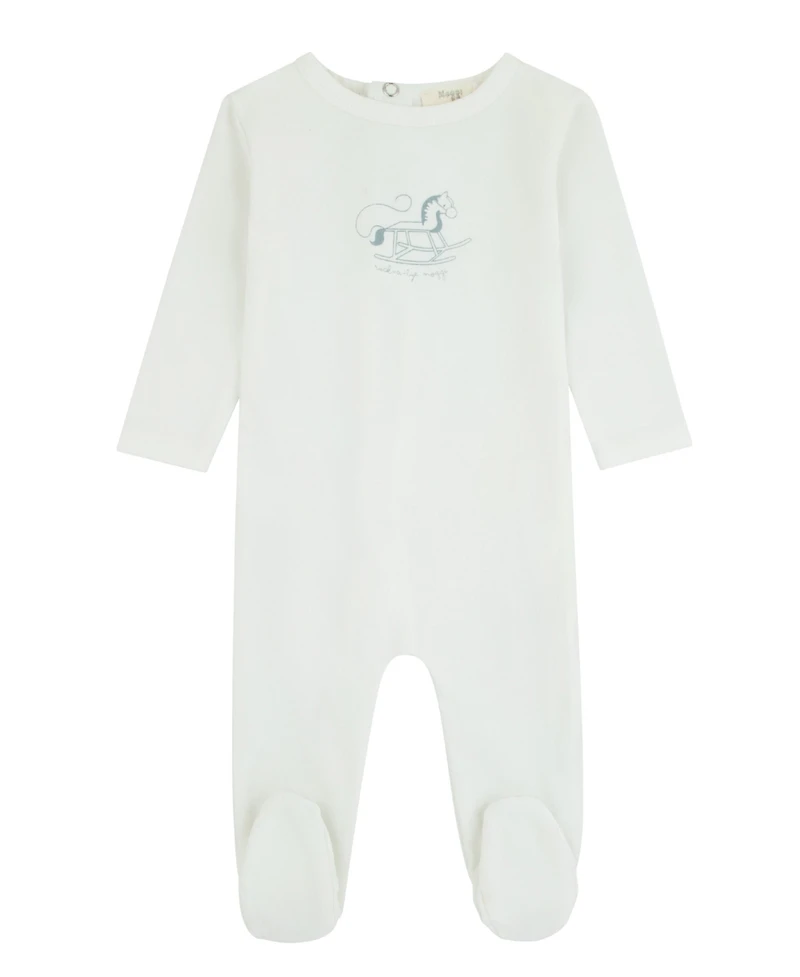 NoggiWear Baby Boys( 1M to 9M ) Rocking Horse Footie