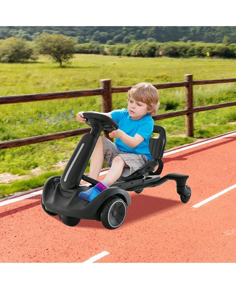 Slickblue Kid's Electric Drift Car 6V with 360° Spin and Adjustable Heights