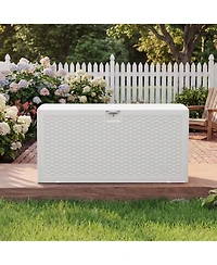 gaomon 73 Gallon Blow-Molded Lockable Deck Box, Waterproof Uv-Resistant Outdoor Storage – Patio Bench for Cushions, Garden Tools and Pool Accessories