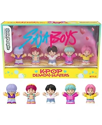 Little People KPop Demon Hunters: Saja Boys Special Edition Netflix 5-Piece Action Figure Set, Ages 8+
