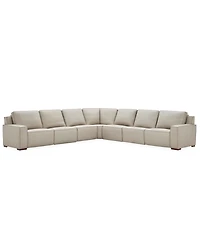 Aspen 3 Pm 5-Piece Leather L Sectional Sofa Set (Laf Recliner, Raf 2 Power Armless Chair, Corner), Macy's Exclusive