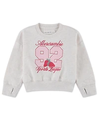abercrombie kids Toddler Girls' 2T-5T Graphic Crewneck Sweatshirt