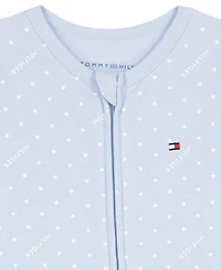Tommy Hilfiger Baby Boys' Polka Dot Zip-Front Footed Coverall