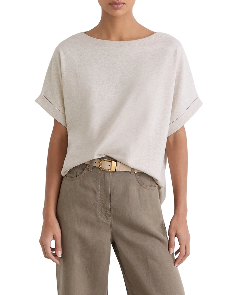 Reiss Women's Sia Boat Neck T-Shirt