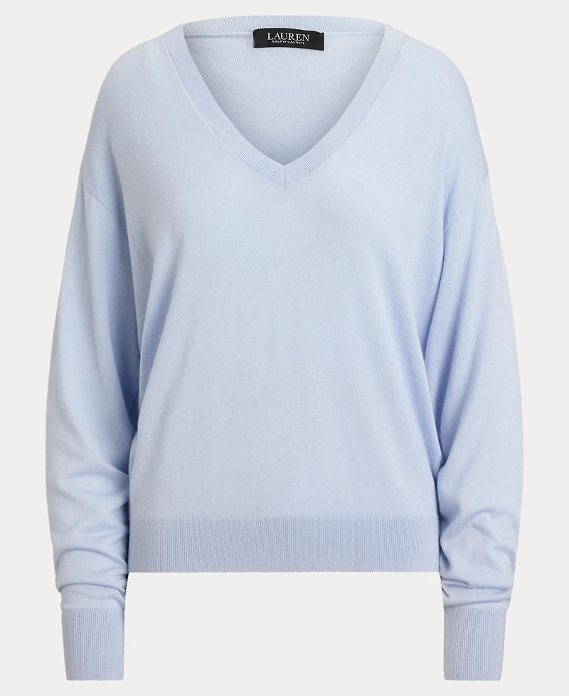 Lauren Ralph Women's Long-Sleeve V-Neck Sweater